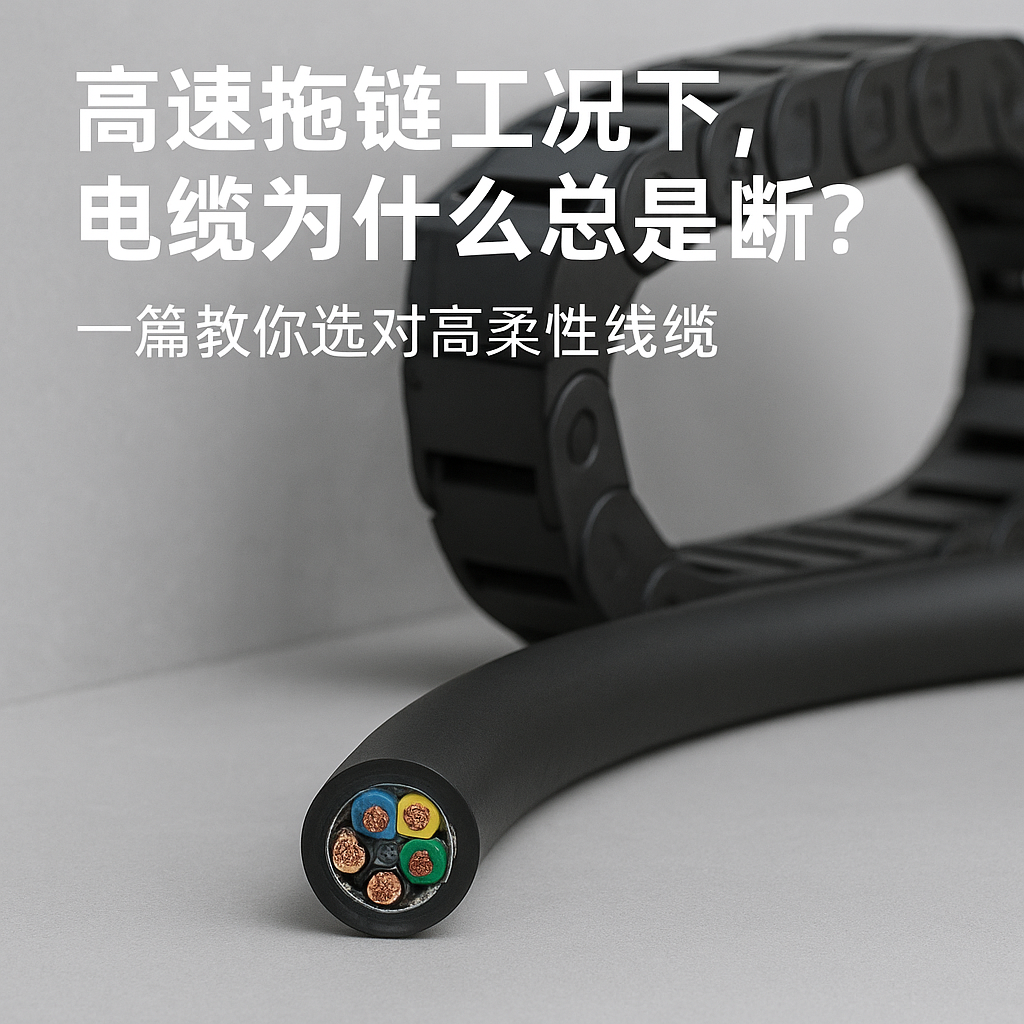 高速拖链工况下，，，电缆为什么总是断？？？一篇教你选对高柔性线缆