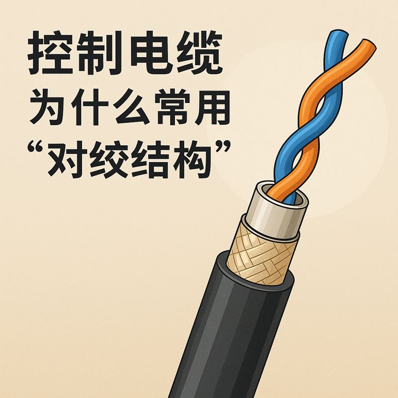 控制电缆为什么常用“对绞结构”？？？